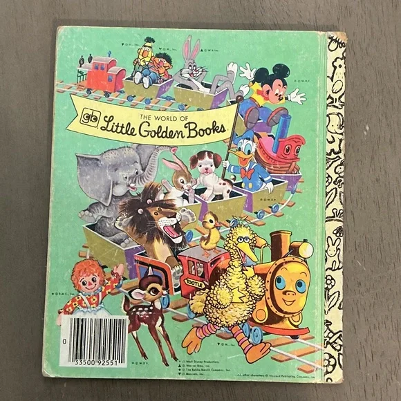 Walt Disney Cinderella Little Golden Book - Pink & Teal Vintage - Picture 2 of 4